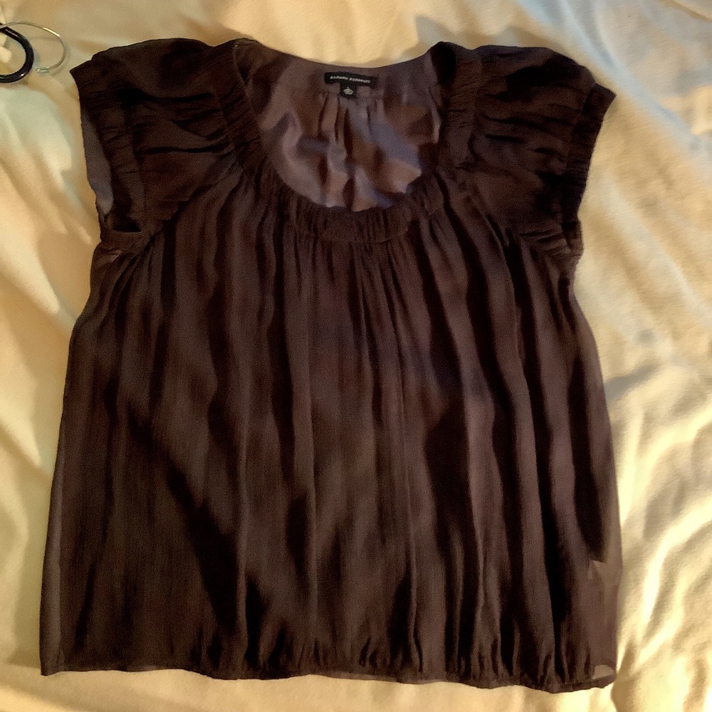White House Black Market silk tunic large. Delicate and feminine top.